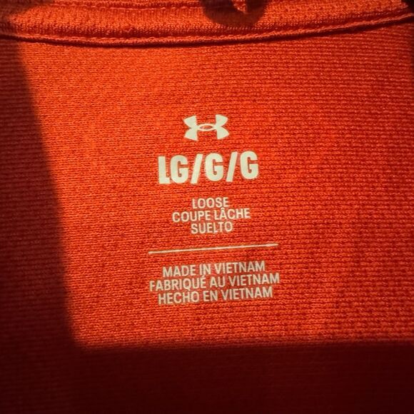 Texas Tech Red Raiders Mens Large 1/4 Zip Pullover Jacket Performance Red UA - Picture 3 of 9